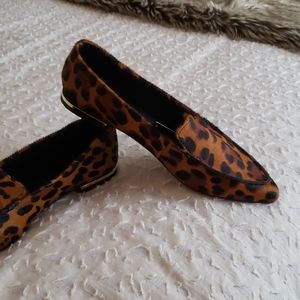 Leopard Pointed Toe Flats
